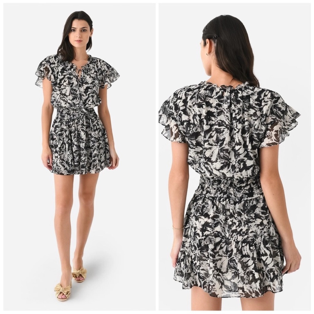 MISA Los Angeles Natalia Dress Split Neck, NWT, S
